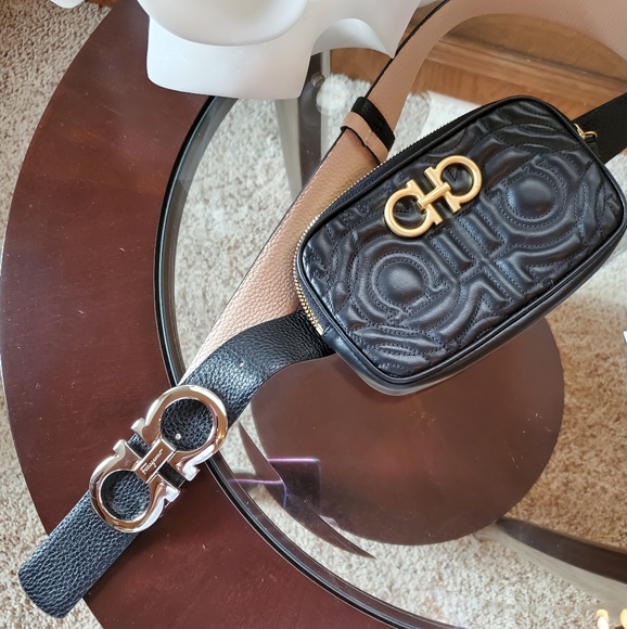 Salvatore Ferragamo QUILTED GANCINI BELT BAG - Picture 12 of 16